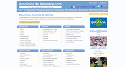 Desktop Screenshot of anunciosdemenorca.com